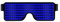 LED-Leuchtbrille, leuchtende Rave-Brille, leuchtet im Dunkeln, blinkende Sonnenbrille für Männer, Frauen, Kinder, wiederaufladbar über USB, leuchtende Brille für Nachtclub, Festival, Geburtstag (blau)