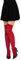 looksy Calze alte da donna sopra il ginocchio spessa coscia calzini alti a fantasia casuale sexy stile a maglia cosplay calze da donna caldi stivali lunghi morbidi ragazze parigina, Rosso, Taglia
