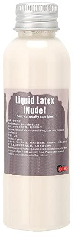 BORDSTRACT Flüssiglatex, 2 Unzen Monster SFX Make-up-Latex, Klar Und Schnell Trocknend, Professioneller Flüssigkautschuk Für Halloween-Zombie-Spezialeffekte, Narbenschnitt, Wunden, Peeling Hautfalten