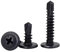 FandWay 100 Pièces M4.2 x 50 mm Vis Autoperceuse,Vis Tête de Réglage Modifiée, Vis Autotaraudeuses à Tête, Vis à Tôle Cruciformes en Acier Carbone Oxyde Noir Pour Tôle Dacier, Aluminium, Bois.