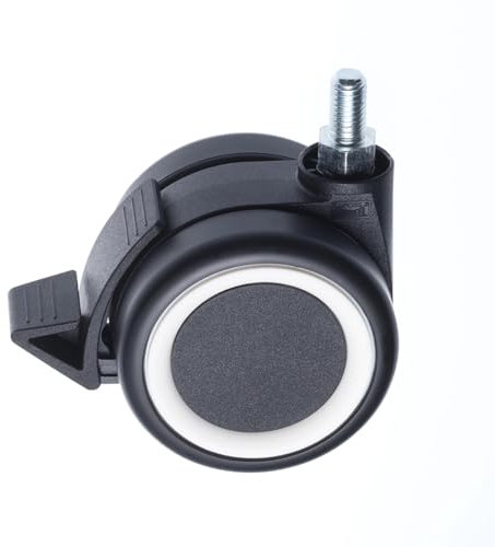 Eliot MOVE 60 dynamic | Schreibtisch-Rollen | M10 Gewinde | 360-Grad drehbar | Eliot Tiny und Original kompatibel | 4er Pack
