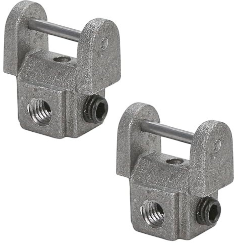 2Pcs Scroll Saw Blades Holders Conversion Kit, Universal Pin-Less Adapter Metal Upper/Lower Blade Clamp Holders Accessories Part, Suitable for Saw Blade Size 133 * 0.7 * 0.7 mm