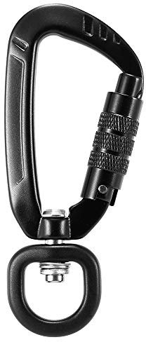Pretfy 2 stücke Swivel Karabiner Clip 360 ° Drehbare Spinner Karabiner Kleine Auto-Locking Karabiner 4KN