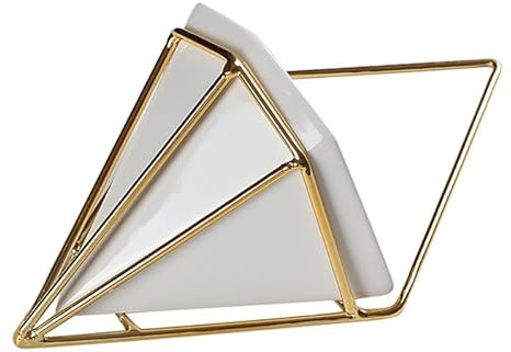 KIMODO Trigg Hanging Planter Vase Wall Decor Pot And Container For Succulents Faux Plants And More Large White/Brass Raccoon Ornament Glass (White, One Size)