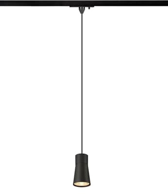 SLV PURI 2.0 Cone, 1~ Pendelleuchte, GU10, Pendellänge 200 cm, 1x max. 6 W, schwarz