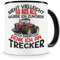 Samunshi® Traktor Tasse mit Spruch Sieht vielleicht so aus Trecker Rot Geschenk für Landwirtschafts Fans und Landwirte Kaffeetasse Trecker Tassen zum Geburtstag 300ml schwarz
