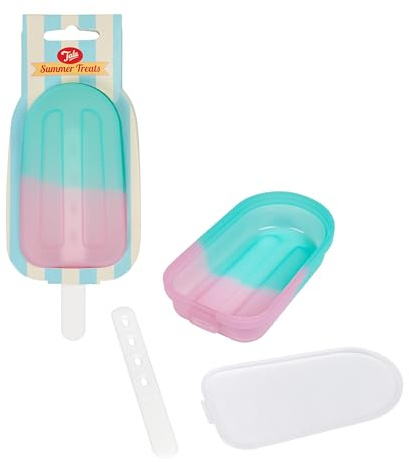 Tala Wiederverwendbare Silikon-Eisform mit Kunststoff-Stick, hergestellt aus lebensmittelechtem BPA-freiem Silikon, perfekt für hausgemachtes Eis am Stiel, individuelle Neuheit Kuchen und natürliche