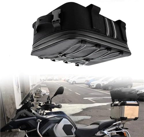 GuyAna Satteltaschen Hecktasche Motorrad-Rücksitztasche Erweiterbarer Motorrad-Gepäckaufbewahrungsrucksack Für BMW R 1200 GS ADV 2007 2008 2009 2010 2011 2012 2013 für Reisen