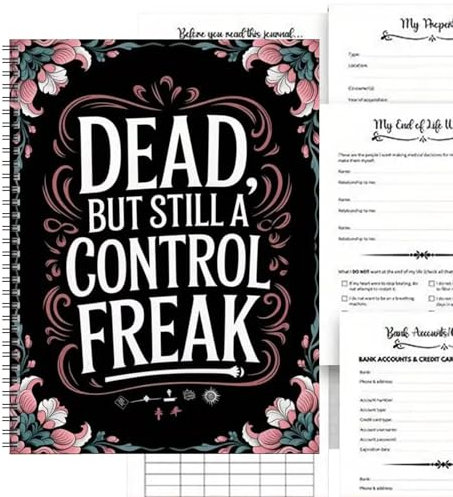 Wenn ich den Buchplaner sterbe, Death Planer Organizer | Tragbare endgültige Wünsche Planer,Arbeitsmappe für Todsplanung, wenn ich ein Notizbuch für Besitztümer, geschäftliche Angelegenheiten und endg