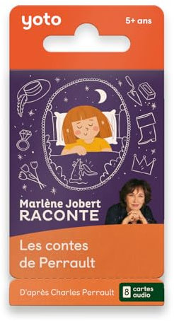Yoto Marlène Jobert erzählt … Die Geschichten von Perrault, Hörbuch für Kinder auf Französisch, zum Hören auf Geschichtenerzähler, Nachtlicht, Geschichtenbox Yoto Player und Mini, Erste Geschichten 5