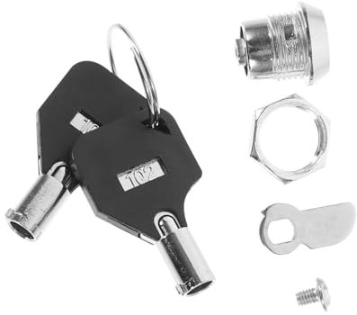 Veemoon Zinklegierung Rohrnockenschloss Tubular Cam Schrankschloss Mit Tiefem Gewinde Für Elektrische Schränke Aktenschränke Kleiderschränke