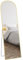 HOMCOM Miroir sur Pied, Miroir Mural rectangulaire, Arrondi, Cadre en Aluminium, Miroir de Sol avec Support pour entrée, Chambre, Dressing, 50 x 161,5 cm, doré