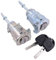 ASDGH Par de Cilindros de Cerradura de Puerta Delantera, for VW, Bora, Golf, Lupo, Polo, Fabia, Cilindro de Cerradura de Seguridad de Puerta Lateral Izquierda del Pasajero y Derecho del Conductor con