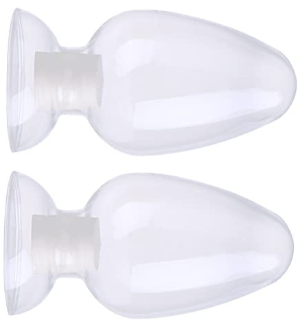 ABOOFAN 2pcs Glass Conical Sample Bottles Set Transparent Display Vials for Science Stable Sealing Laboratory Use Flat Bottom Design for Easy Placement