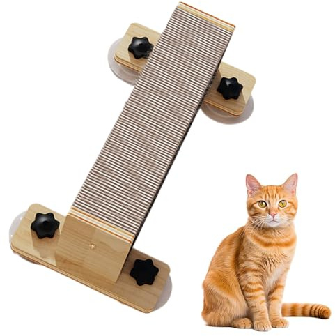 Estanterías Pared Gatos - Estructura Escalada Interior con Poste Rascador,Torre De Rascado Natural Escaleras Juguetes para Observatorio Ventana Interior Exterior Hogar Actividad Juego