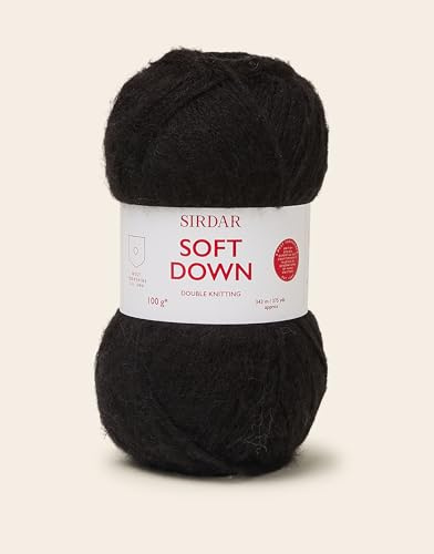 Sirdar Soft Down, Soft Black 100g