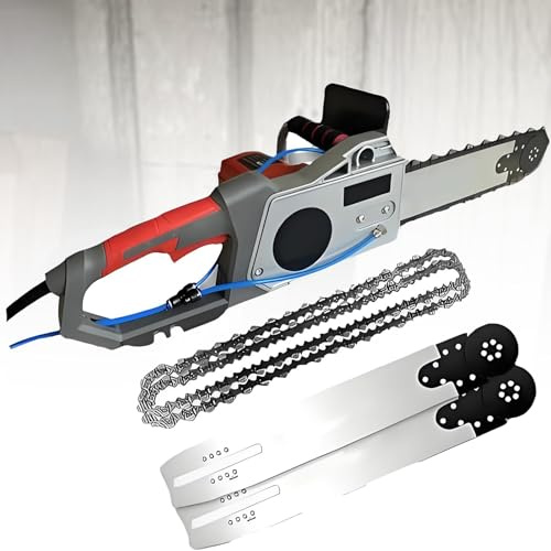 Nicvrea Elektrische Betonkettensäge, Handgeführte elektrische Mini-Kettensäge, Wandtrenner, Elektrische Diamant-Kettensäge, Mit Wasserzufuhr, Staubabsaugung 350mm