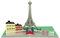 Lovepop® 3D Pop-Up Karte Paris romantische Grußkarte mit Eiffelturm zum Valentinstag, Reise, Geburtstag, Jahres- oder Hochzeitstag | inkl. Umschlag & Versteckfach für Geld & Gutscheine