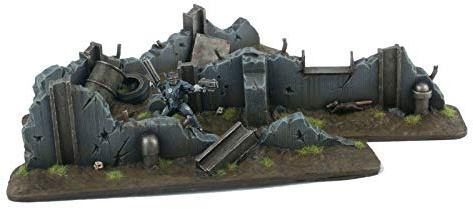 War World Gaming War Torn City Defensive Barricades x 3 – 28mm Heroic Scale Futuristic Sci-Fi Wargame Terrain Scenery Zombicide Necromunda Zombie Apocalypse Apocalyptic