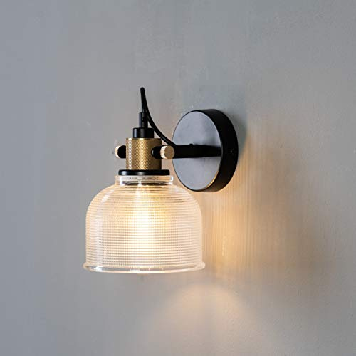 KOSILUM - Applique cloche verre texturée - Vela - Lumière Blanc Chaud Eclairage Salon Chambre Cuisine Couloir - - - E27 - IP20