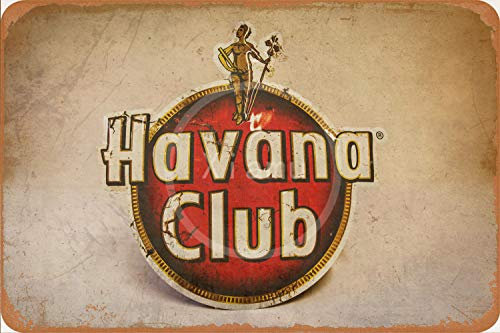 None Brand Havana Club Blechschild Retro Blech Metall Schilder Poster Deko Vintage Türschilder Schild Warnung Hof Garten Cafe Toilette Kneipe Club Geschenk
