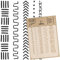 NAKLEO Malschablone für Handwerk A4 21x30cm, Schlammtuch Afrikanisch Boho Muster, Wiederverwendbare Kunststoff DIY & Scrapbooking Zeichenschablone, Decoupage Kunst Vorlage, Wand Stoff Möbel Holz