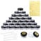 30 Pcs Empty Sample Pots 5g / 5ml Plastic Travel Cosmetic Container Jars with Lids for Creams, Sample, Make-Up Storage (Black)