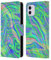 Head Case Designs Offizielle Suzan Lind Grünes Lila Marmor Leder-Wallet-Hülle Kompatibel mit Apple iPhone 11