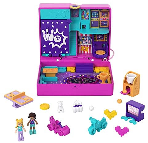 Polly Pocket - Cofanetto SalaGiochi con Accessori, Giocattolo per Bambini 4+ Anni, HCG15