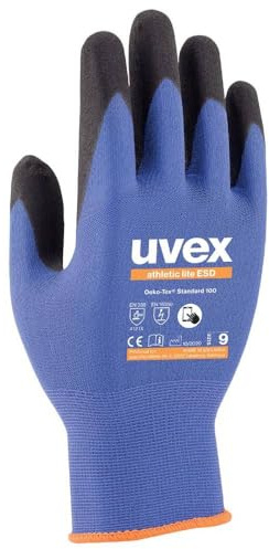 uvex Arbeitshandschuhe Größe 8 Aktivkohle, Elastan, Polyamid 1