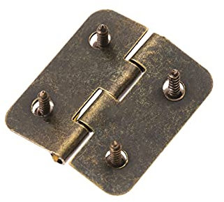 Bisagra de la puerta del gabinete 10 piezas de 30x25mm de gabinete antiguo accesorios de muebles de la bisagra de la puerta del cajón de la bisagra del cajón del cajón del cajón del mueble Hardware Bi