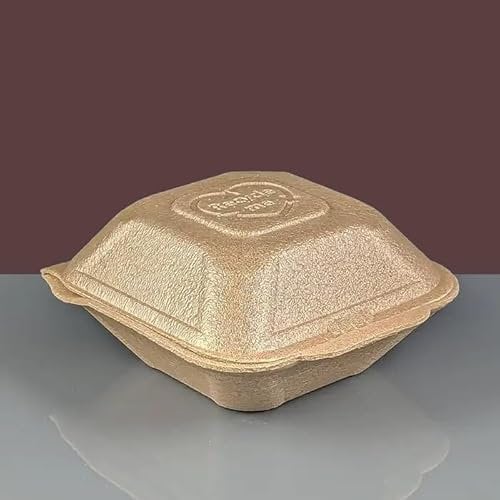 (Set of 220) - Insulated Clamshell Takeaway Food Box Burger Box Fish & Chip Tray Cake packaging box Storage Box Food Containers With Hinged Lid Restaurant Carryout Lunch Meal Bulk Buy (Small)