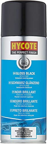 Hycote Colour Spray Paint XUK0272 Gloss Black 400ml x 10