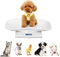 Youyijia Digitale Haustierwaage 295X185mm Mini Haustier Skala mit Bequem Gebogener Schale und LCD-Display 4 Gewichtungsmodi g ml oz lb.oz für Neugeborene Haustiere Präzisions Grammwaage Bis Zu 10 kg