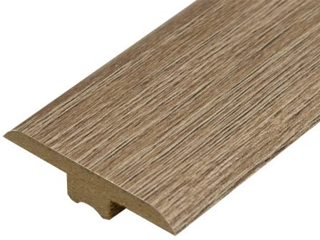 Universal Moudlings Laminate & Wood Flooring T Section Transition Bar MDF Threshold Strip Edge Profile Door Strip Trim (Natural Chestnut)