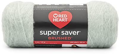 Red Heart Super Saver Brushed Yarn-Teal Pastel