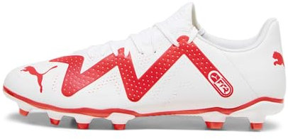 PUMA Herren Future Play Fg/Ag Fussballschuh, White Fire Orchid, 44 EU