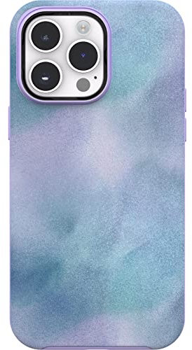 OtterBox Symmetry Series + Schutzhülle für iPhone 14 Pro Max – Petrichor Mist, ultradünn, rastet auf MagSafe EIN, erhöhte Kanten schützen Kamera und Bildschirm, Violett