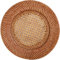 EME Bajoplato de Ratán Trenzado con Diametro 32,5 cm, Color Natural de Estilo rústico fabricado con fibras naturales 100% Salvamantel de Ratán Natural