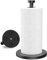 VEHHE Paper Towel Holder, Black Kitchen Roll Holder Free Standing, Stainless Steel Kitchen Towel Holders with Suction Cups Suit for Kitchen, Bathroom, Outdoor
