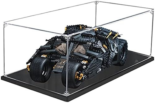 Acryl Schaukasten Vitrine Kompatibel Mit Lego 76240 DC Batman Batmobile Tumbler, Vitrine Schaukasten Staubdicht Showcase Display Case für Lego 76240 (Ohne Modell Kit) (Stil A)