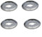EpheyFIF Gasherd-Knopf-Basis, 4 Stück BBQ Control Knobs Base Ersatz Drehschalter Gasbasis für Küche BBQ Grill Herd Teile