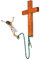 TEBI Einzigartige religiöse Kunstwerk, Bungee-Jumping, Jesus-Kreuz, handgefertigte Holz-Skulptur, dekorative Ornamente, Wanddekorationen, religiöses Sammlerstück