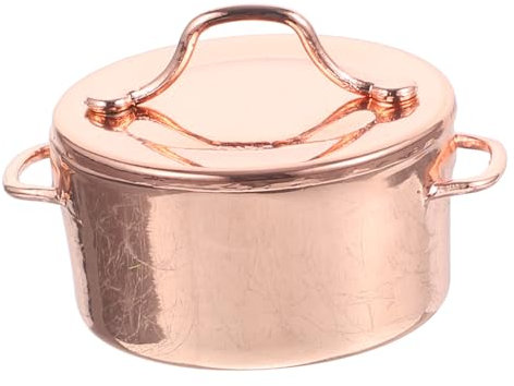 FELTECHELECTR Mini Pot Décor De Cuisine Miniature pour Maison De Poupée Accessoire Léger Et avec Détails Réalistes