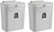 HUOLE Poubelle à Compost pour Cuisine -Poubelle Suspendue en Plastique pour Cuisine, Salon, Chambre, Salle de Bain-Petite Poubelle à Suspendre avec Couvercle pour Salle de Bain/Chambre-2pc