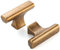 ASKANO Antique Brass, T-bar Kitchen Cabinet Knob ZK1303 | Pack of 10, Modern Pull Handle, Solid Hardware for Drawer, Dresser, Bathroom, Vanity, Furniture Door, Cupboard, Bedroom, Size: 2 Inch