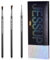 Jessup Eyeliner Pinsel Set, 3-teilig, professionelle Präzisions Eyelinerpinsel, feine Spitze, abgewinkelt, dünnes Gel, flüssiger Eyeliner-Pinsel mit flachen Flügeln, Schwarz T346