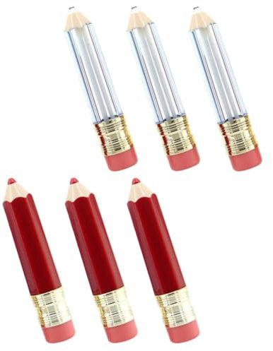 Mikinona 6stücke Leere Lipglosstuben Refillable Lipgloss-fläschchen Lippenbalsam-behälter Auslaufsicher und Vielseitig Einsetzbar für Lippenprodukte