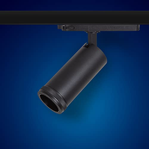 Mextronic 3-Phasen-LED-Panel für Stromschienen LED 3 Phasen Strahl ZOM (B) 20W Neutralweiß für Schienensystem