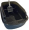 kowaku Cat Litter Box Sifting Litter Pan Large Capacity Detachable Pet Toilet Sand Box Semi Closed Sandbox for Senior Cats Kittens, Black